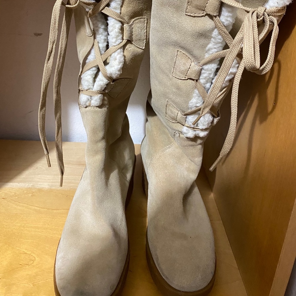 Cleaning my closet. Michael Kors suede boots !!